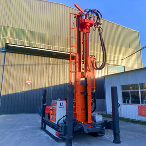 เครื่องเจาะไฮดรอลิกดีเซล ราคาโรงงาน ปี 2025 ความลึก 180-400 เมตร แบบอัตโนมัติ ติดตั้งบนล้อ พร้อมปั๊มเครื่องยนต์ สำหรับเจาะบ่อน้ำ - Product Image 2