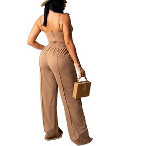 Pantalones rectos antiarrugas para mujer con cierre de cintura elástica Pantalones de estilo frontal plano - Product Image 5