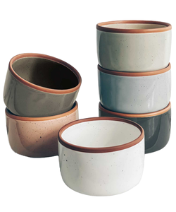 Mora – Lot de 6 ramequins en céramique de 8 oz, résistants au four et au lave-vaisselle, antiadhésifs, pour pouding, crème brûlée, glace – Assortiment - Product Image 4