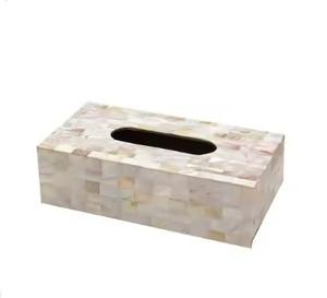 Boîte à serviettes en incrustation d'os de luxe moderne Boîtes de maintien de mouchoirs à bas prix avec décor supérieur - Product Image 5