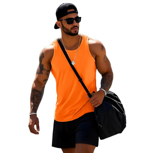Camiseta sin mangas para hombre, ajustada, ligera, cómoda, de tela suave, para entrenamiento físico, correr, ropa deportiva - Product Image 1