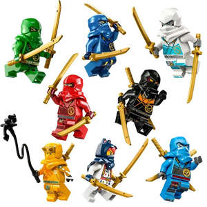 8 figurines de dessin animé pour <span class=keywords><strong>Lego</strong></span> <span class=keywords><strong>Ninjago</strong></span>, blocs de construction éducatifs pour modèle DIY, jouet en plastique pour enfants - Product Image 5