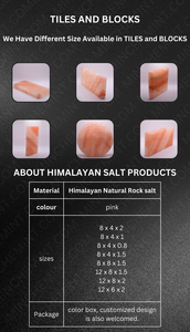 Wholesale Himalayan natural Salt room <b>wall</b> blocks <b>Brick</b> Himalayan Salt Tiles - Product Image 6