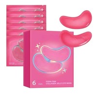 Masque Gelée pour les Yeux au Collagène Rose PDRN : Hydrate, Raffermit la Peau et Lisse les Ridules