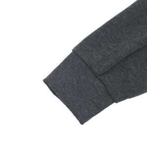 Top Trending Plus Size Plain Hoodies For <b>Boys</b> Gray Color Full Zip <b>Up</b> Cotton Fleece Warm Winter Adult Men's Hoodies - Product Image 4