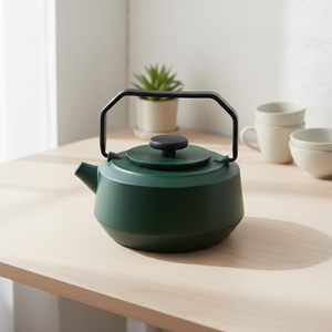 Théière en fonte émaillée de bonne qualité 3009442-0.9, capacité de 900 ml, style japonais, filtre en acier inoxydable pour une filtration optimale - Product Image 1