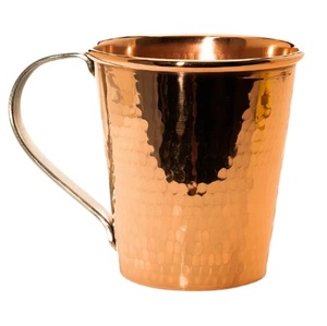 Usine vente chaude métal européen tasses santé bénéfique ménage boire tasse en cuivre avec couvercle Logo imprimé en gros Mule tasse - Product Image 1