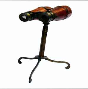 กล้องส่องทางไกลทองเหลืองสไตล์โบราณพร้อมขาตั้งกล้องดูดาวคุณภาพสูงและกล้องสองตาสำหรับตกแต่งบ้านสำนักงาน - Product Image 2