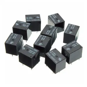 SRA-05VDC-CL Relay daya 5V 12V 24V 20A DC Power Relay SRA-12VDC-CL SRA-24VDC-CL 5Pin tipe PCB tersedia Relay mobil hitam