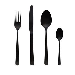Vente en gros de couverts noirs en métal pour Noël, mariage, restaurant, hôtel et cadeau - Product Image 6