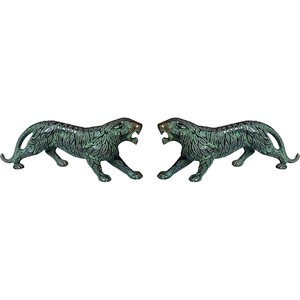 Panthère en laiton écologique Statue de léopard Figurine maison bureau jardin décor cadeau pour pendaison de crémaillère Pâques Diwali table - Product Image 6