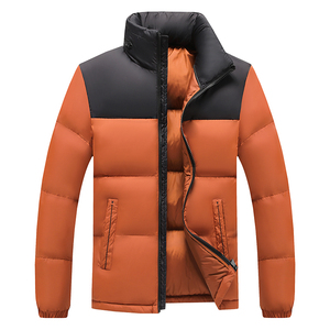 Veste matelassée d'hiver décontractée pour homme de haute qualité, avec logo sur le devant en toile, légère, coupe-vent, imperméable et à capuche - Product Image 3