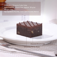 Mini Brownie Rond au Fromage Léger, Saveurs Chocolat & Café, Emballage Boîte, Congelé