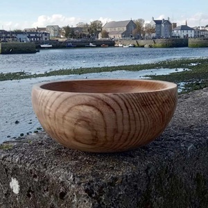 Bol à salade en bois ensemble rond bols de service alimentaire bois d'acacia grand bol à soupe Ramen accessoires d'hôtel à la maison - Product Image 6