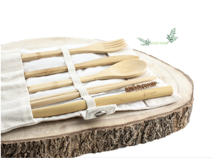 Ensemble de couverts en bambou réutilisables/ensemble de couverts en bambou avec logo personnalisé en bambou 100% naturel et prix bon marché d'Eco2go Vietnam - Product Image 5