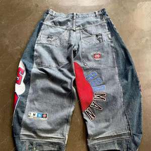 กางเกงยีนส์เดนิมยืดพิมพ์ลายดิจิทัล |   กางเกงทรงหลวมแบบ unisex ระบายอากาศได้ดี สำหรับแฟชั่นกลางแจ้ง - Product Image 2