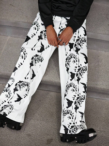 High Quality Blank Baggy Sweatpants Wide Leg Trousers Men <b>Joggers</b> Custom Elastic Oversized <b>Stacked</b> Pants Men Flared Sweatpants - Product Image 6