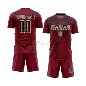 Uniformes de football Kits de maillot de football 100% polyester Sublimation usine vente en gros vêtements de football maillot de football - Product Image 5