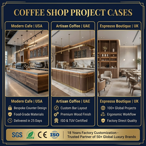 Comptoir de bar à café circulaire personnalisé avec éclairage LED, îlot de réception moderne cannelé pour <span class=keywords><strong>restaurant</strong></span> commercial et café - Product Image 6