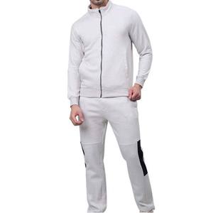 Survêtements pour hommes avec logo personnalisé, coupe régulière, décontractés, unis, 100% coton molletonné, ensemble deux pièces, fermeture à cordon, survêtement de sport, vente en gros - Product Image 1