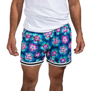 Customizable Summer Mens XS Sport Gym Shorts New Designer Anti-Wrinkle Solid Cotton Basketball Shorts Mesh Fitness Pattern - Product Image 4
