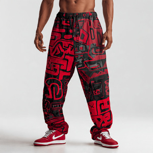 Pantalons de survêtement imprimés pour jogging urbain, pantalon large en molleton pour homme, pantalon de pyjama pour homme, molleton épais pour homme, pantalon de survêtement à sublimation pour homme - Product Image 5