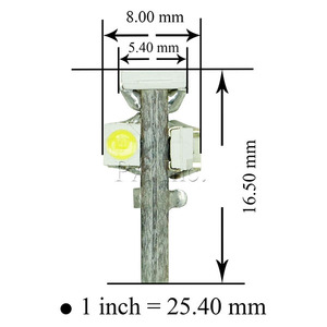 HYUGA T5 T6.5 6V 12V 24V Wedge Base Jauge de tableau de bord Ampoule Blanc/Violet 3000-9000K SMD LED Montage Universel - Product Image 3