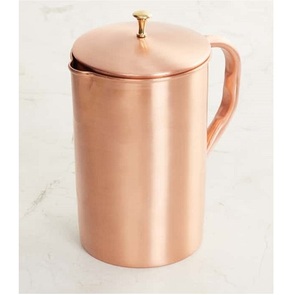Jarra de Agua de Cobre de Diseño Sencillo Premium para Servir Agua en Restaurantes, Hoteles y Hogares, Jarras de Agua con Tapa - Product Image 2