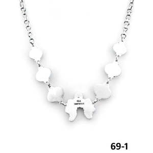 Chaînes religieuses tendance en argent sterling faites à la main, style bohème du sud-ouest Sonoran, avec motifs floraux et chiffres, ornées de turquoise et de perles, idéales pour mariages et cadeaux - Product Image 4