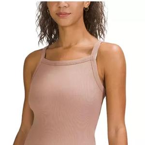 Nouvel arrivage de débardeurs d'entraînement de gymnastique pour femmes personnalisés en gros respirant sport Yoga Fitness hauts tissu tricoté décoration de plumes - Product Image 5