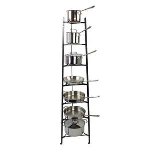 Nouveau support de Pot à base de sol en acier pour casseroles couverture et casseroles cintre crochet ustensiles mural suspendu support de rangement organisateur de cuisine - Product Image 5