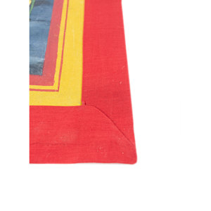 Arte Pichwai, Tapiz de Pared de Algodón Azul Bohemio, Diseño Nórdico Moderno Hecho a Mano para Decoración del Hogar, Formato de Cuerda de Algodón - Product Image 4