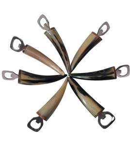 ที่เปิดขวดทรงเขาควายทำมือที่เปิดขวดเบียร์แตรธรรมชาติสำหรับงานปาร์ตี้ที่เปิดจุกขวดและที่เปิดจุกขวด - Product Image 2