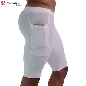 Pantalones cortos ligeros de Vale Tudo con logotipo personalizado blanco 9 con bolsillos último diseño artes marciales Vale Tudo pantalones cortos - Product Image 2