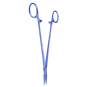 ที่ใส่เข็มคีมขนาด6นิ้วสีฟ้าเคลือบสแตนเลสสตีลเข็มเย็บแผล - Product Image 5