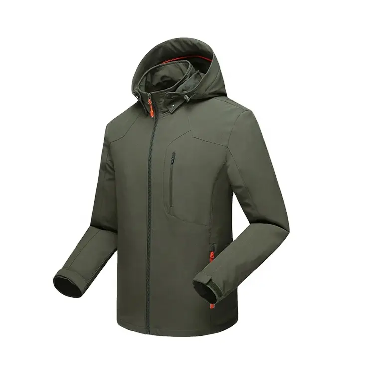 Último modelo personalizado para hombre impermeable chaqueta de concha blanda chaqueta cortavientos para hombre Softshell para un invierno