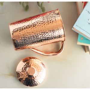 Indianartvilla Handmade Đồng <span class=keywords><strong>Jug</strong></span> <span class=keywords><strong>Pitcher</strong></span> búa thiết kế với nắp serveware/Lưu trữ cho home & nhà hàng - Product Image 4