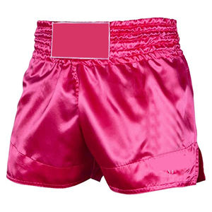 กางเกงมวยไทยคุณภาพสูง ปรับแต่งได้ พร้อมกระเป๋า  รับสกรีนโลโก้  ผ้าสแปนเด็กซ์/โพลีเอสเตอร์ แห้งเร็ว ระบายอากาศดี บริการ OEM/ODM - Product Image 1