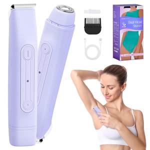 Depiladora Eléctrica 2 en 1 Recargable por USB C para Mujer, Depiladora Íntima Impermeable para Rostro, Brazos y Cuerpo - Product Image 1