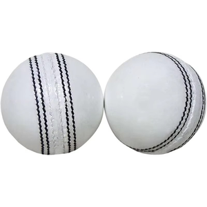 Balle de cricket extérieure d'intérieur de boules de noyau de liège en cuir rouge pour l'entraînement - Product Image 1