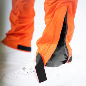 Pantalones informales para correr para hombre, Pantalón Cargo de nailon con bolsillo y cremallera, a la moda, con cordón, rompevientos, de nailon/algodón - Product Image 6