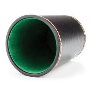 Juego de Vasos para Dados de Cuero Sintético Premium Personalizado – Vasos Silenciosos con Interior de Fieltro Colorido para Casino, Dados de Mentiroso y Tablet - Product Image 1