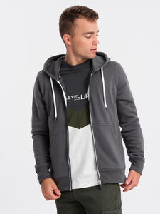 Sudadera con Capucha de Algodón Orgánico Afelpada, Extra Grande, con Cierre y Logotipo Personalizado para Hombre, Estilo Urbano, Diseño Sólido y Transpirable - Product Image 5