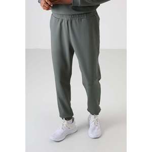 Ensemble de survêtement décontracté pour homme en coton kaki, épais, doux, texturé, coupe confortable, style imprimé - 85253 - Product Image 5