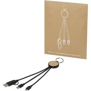 Câble de charge en bambou Tecta 6-en-1, gadgets durables, gestion des câbles et accessoires - Product Image 4