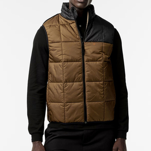 Chaleco acolchado informal para hombre, chaqueta personalizada sin mangas con cuello levantado Reversible ligero de invierno, prendas de vestir exteriores - Product Image 4