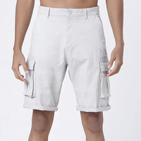 Shorts Cargo Tactiques d'Été pour Hommes, 100% Coton Respirant, Taille Haute avec Cordon de Serrage, Écologiques, Décontractés et Sportifs