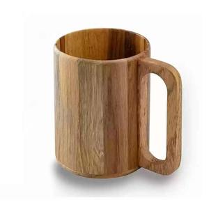 Taza de madera clásica ecológica hecha a mano con asa para el hogar, oficina, uso en el hotel, precio bajo - Product Image 5