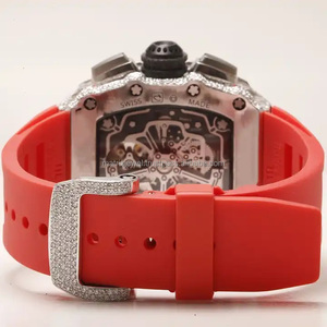 Montre de luxe de conception mécanique à bracelet tendance pour homme en acier inoxydable Montres mécaniques automatiques Iced Out Vvs CVD Diamant de laboratoire - Product Image 3