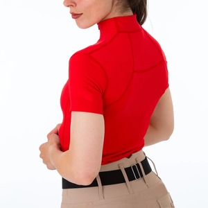 Camisas personalizables de competición de manga corta y cintura alta para hombre, equipo ecuestre promocional para montar a caballo, productos equinos - Product Image 3